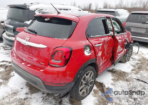 2022 Fiat 500X Trekking Awd из США, поврежденный, VIN ZFBNF3B15NP951971